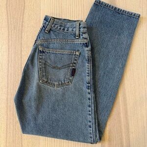 Vintage Guess High Waisted Straight Blue Jeans